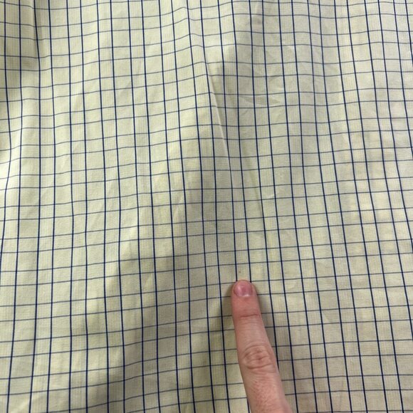 Polo Ralph Lauren Button Up Shirt Men Long Sleeve Yellow Blue 14.5 32/33 Andrew - Picture 12 of 15